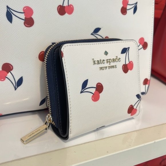 Kate Spade Staci Medium Satchel & Kate Spade Small Zip Around Bifold Wallet - Picture 14 of 16